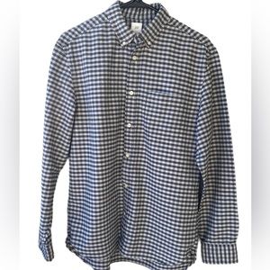 H&M L.O.G.G Regular fit Mens coupe standard shirt. Gray/black plaid color
